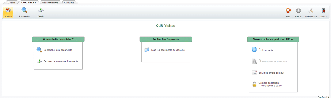 Zeendoc pour les documents clients