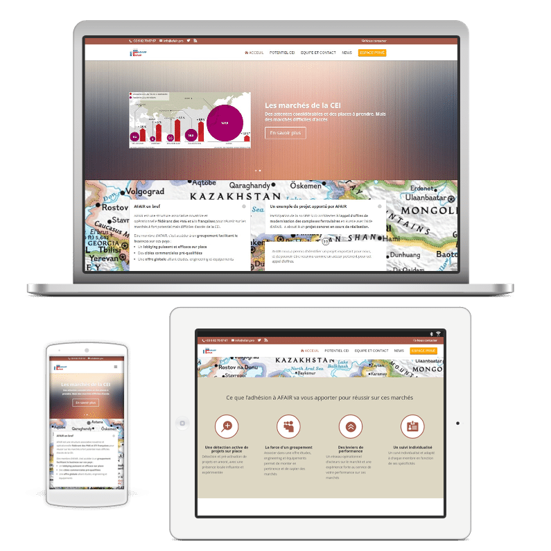 Site web AFAIR sur tous les écrans