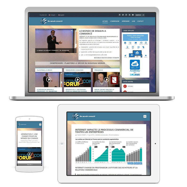 Un monde connecte magazine web