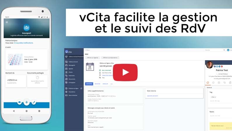 vCita facilite la gestion et le suivi des RdV