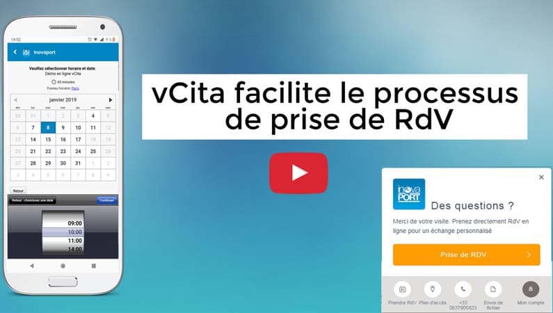 vCita facilite le processus de prise de RdV